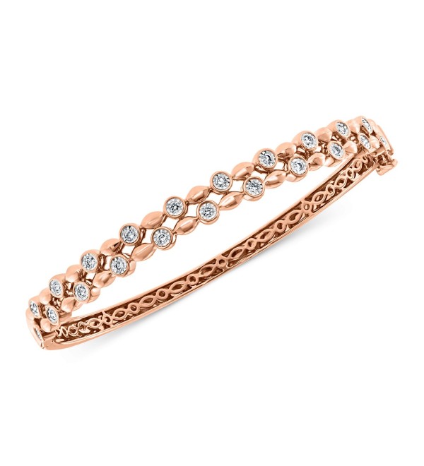 Diamond Bezel Bracelet (1/2 ct. ) in 14k Rose Gold