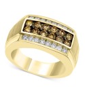 Men's Multi-Color Diamond Ring (1-3/8 ct. ) in 14k Gold