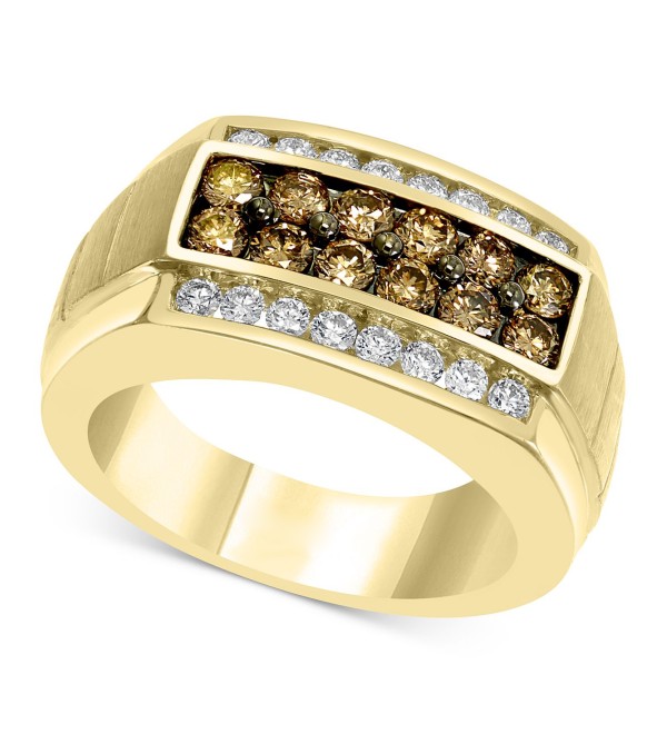 Men's Multi-Color Diamond Ring (1-3/8 ct. ) in 14k Gold