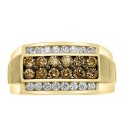 Men's Multi-Color Diamond Ring (1-3/8 ct. ) in 14k Gold